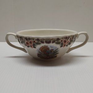 Queen's Thanksgiving Cream Soup Bowl - Multi Colored